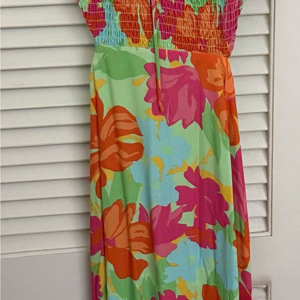 Tropical Floral Maxi Dress